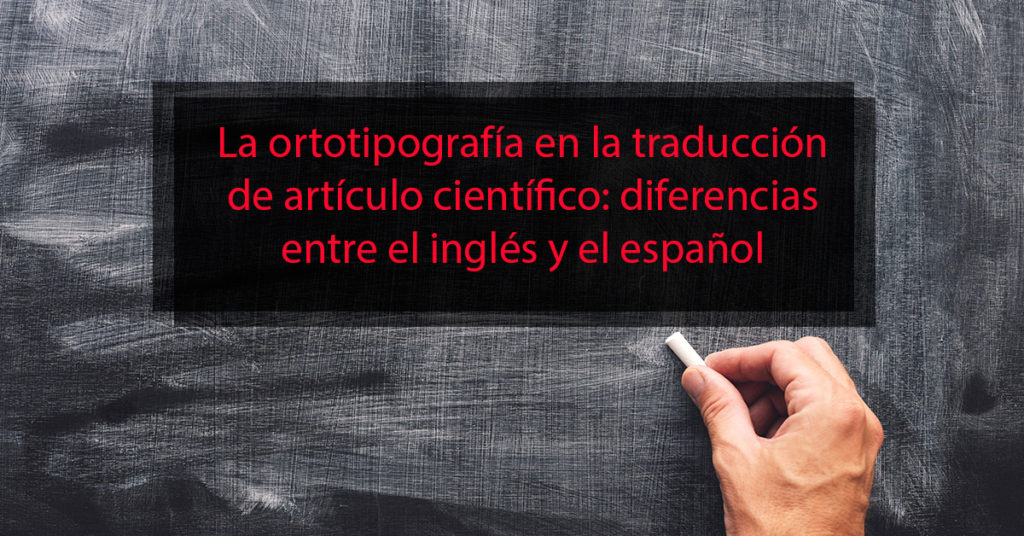 La ortotipografía en la traducción de artículo científico