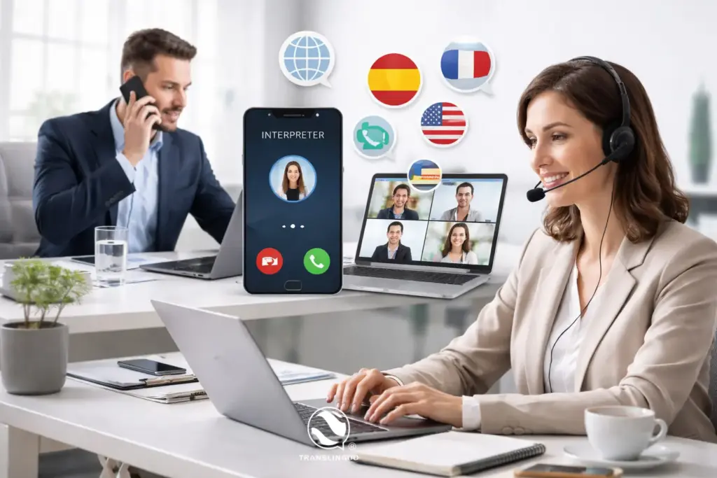 Interpretación online y telefónica
