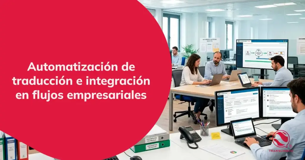 Automatización de traducción e integración en flujos empresariales