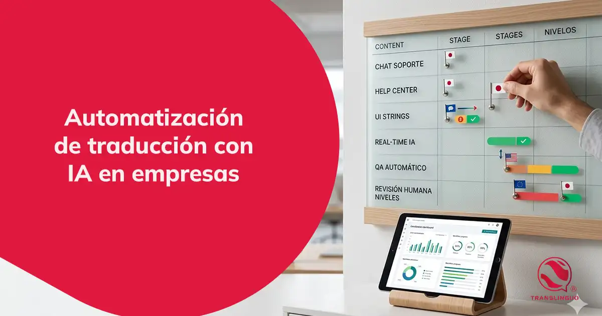Automatización de traducción con IA en empresas: cómo integrar traducción IA en tiempo real