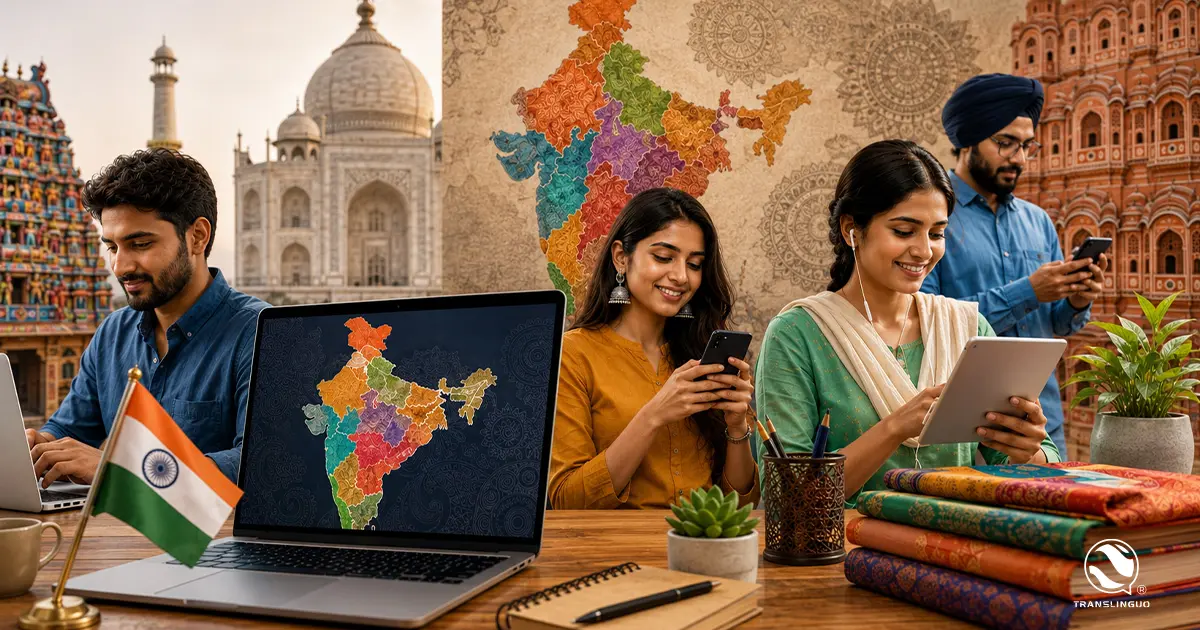 localización para el mercado indio idiomas de India