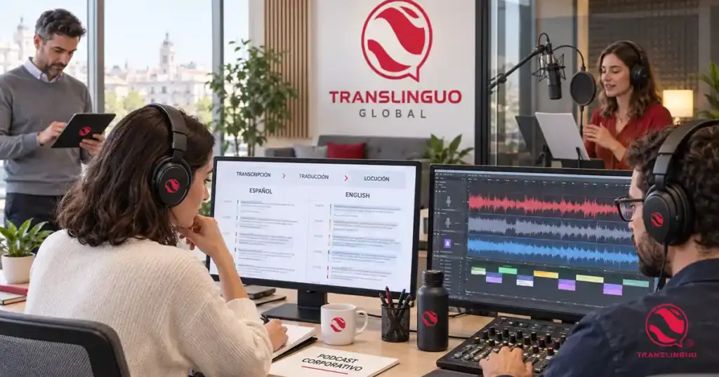 traducción de podcast